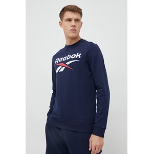 Dukserica Reebok za muškarce, boja: tamno plava, s tiskom