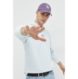 Pamučna dukserica Tommy Jeans za muškarce, s kapuljačom, glatka