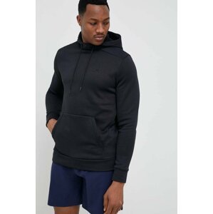Dukserica Under Armour boja: crna, s kapuljačom, glatka, 1373353