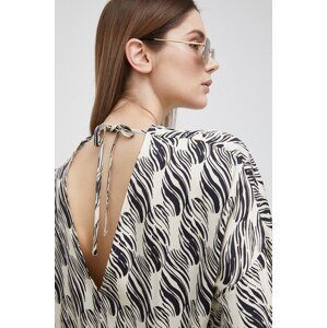 Bluza Sisley za žene, boja: bež, s uzorkom