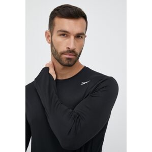 Majica dugih rukava za trening Reebok Tech ID TRAIN boja: crna, jednobojni model, HT1696.100065576