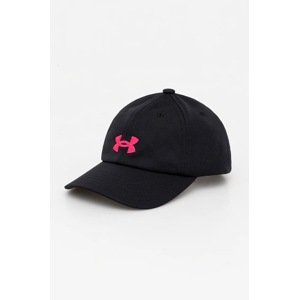 Dječja kapa sa šiltom Under Armour boja: crna, s aplikacijom