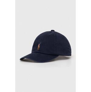 Kapa sa šiltom Polo Ralph Lauren boja: tamno plava, bez uzorka