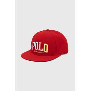 Kapa sa šiltom Polo Ralph Lauren boja: crvena, s aplikacijom