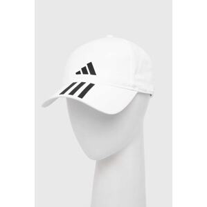 Kapa sa šiltom adidas Performance 3-Stripes AEROREADY boja: bijela, s tiskom, HT2043