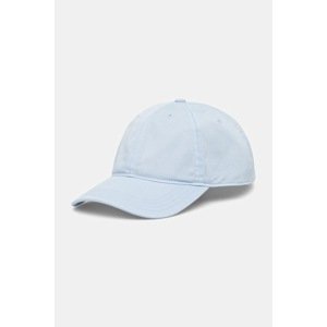 Pamučna kapa sa šiltom Lacoste bez uzorka