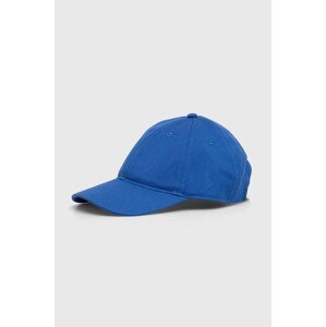 Pamučna kapa sa šiltom Lacoste bez uzorka