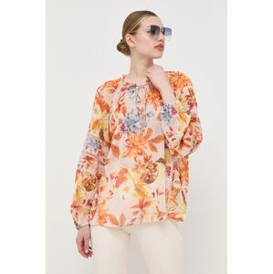Bluza Guess za žene, boja: narančasta, s uzorkom