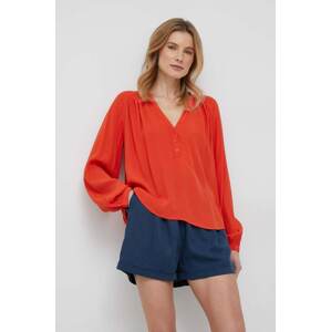Bluza United Colors of Benetton za žene, boja: narančasta, glatka