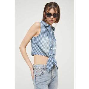Košulja Guess Originals za žene, regular, s klasičnim ovratnikom