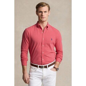 Pamučna košulja Polo Ralph Lauren za muškarce, boja: crna, regular, s button-down ovratnikom, 710654408