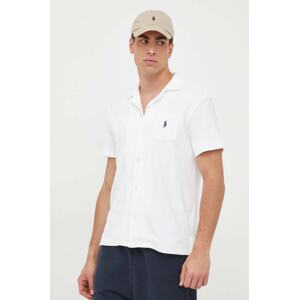 Košulja Polo Ralph Lauren za muškarce, boja: bijela, regular, s klasičnim ovratnikom, 710899170