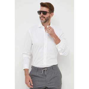 Pamučna košulja Polo Ralph Lauren za muškarce, boja: bijela, regular, s klasičnim ovratnikom