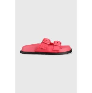 Natikače Tommy Jeans FANCY SANDAL za žene, boja: ružičasta, EN0EN02136