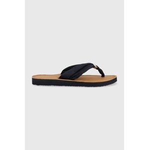 Japanke Tommy Hilfiger TH ELEVATED BEACH SANDAL za žene, boja: tamno plava, ravni potplat, FW0FW06985