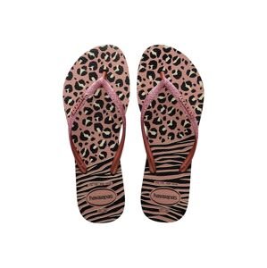 Japanke Havaianas SLIM ANIMALS za žene, boja: crna, ravni potplat, 4147964.1924
