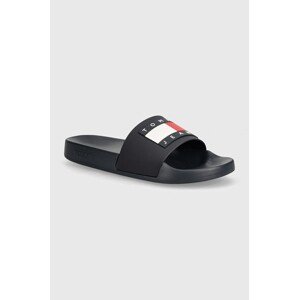 Natikače Tommy Jeans POOL SLIDE ESS za muškarce, boja: tamno plava, EM0EM01191