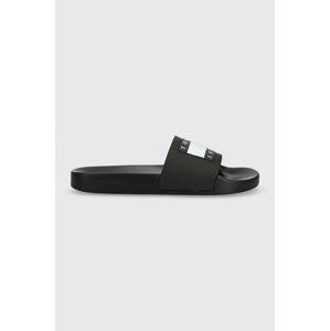 Natikače Tommy Jeans POOL SLIDE ESS za muškarce, boja: crna, EM0EM01191