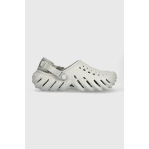 Natikače Crocs Echo Clog boja: siva, 207937.1FT-1FT
