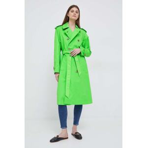 Pamučni baloner Tommy Hilfiger boja: zelena, za prijelazno razdoblje
