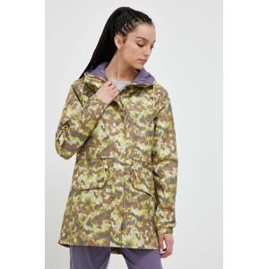 Kišna jakna The North Face M66 Utility za žene, boja: zelena, za prijelazno razdoblje