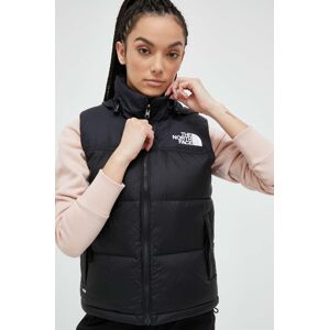 Prsluk The North Face 1996 RETRO NUPTSE VEST za žene, boja: crna, za zimu, NF0A3XEPLE41