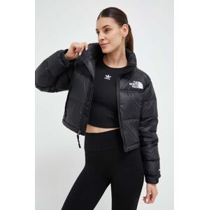 Pernata jakna The North Face NUPTSE SHORT JACKET za žene, boja: crna, zimu