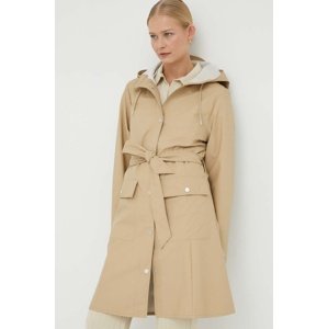 Kišni kaput Rains Curve Jacket za žene, boja: bež, za prijelazno razdoblje, 18130.24-24Sand