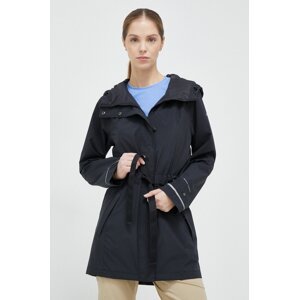 Parka Columbia Here and There za žene, boja: crna, prijelazno razdoblje
