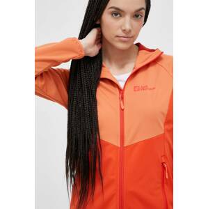 Outdoor jakna Jack Wolfskin Go Hike Softshell boja: narančasta