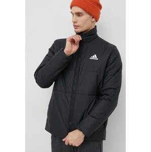 Jakna adidas za muškarce, boja: crna, za zimu