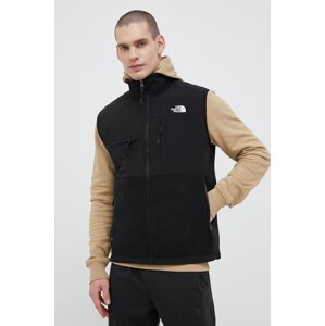 Prsluk The North Face DENALI VEST za muškarce, boja: crna, prijelazno razdoblje