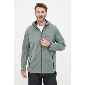Outdoor jakna Jack Wolfskin Feldberg Hoody boja: zelena