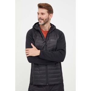 Sportska jakna Jack Wolfskin Routeburn Pro Hybrid boja: crna