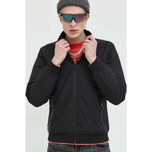 Bomber jakna Superdry za muškarce, boja: crna, za prijelazno razdoblje