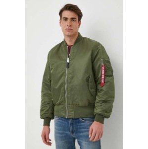 Dvostrana bomber jakna Alpha Industries za muškarce, boja: zelena, za prijelazno razdoblje, 100101.01-SageGreen