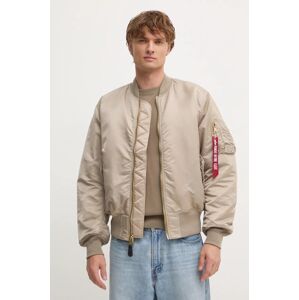 Bomber jakna Alpha Industries za muškarce, boja: bež, za zimu