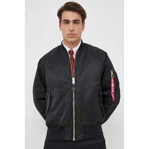 Bomber jakna Alpha Industries MA-1 za muškarce, boja: crna, za zimu, 100101.03-Black 100101.03