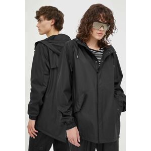 Kišna jakna Rains Fishtail Jacket 18010 boja: crna, za prijelazno razdoblje, 18010.01-01Black
