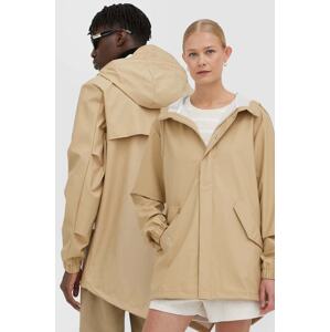 Kišna jakna Rains Fishtail Jacket 18010 boja: bež, za prijelazno razdoblje, 18010.24-24Sand