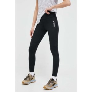 Sportske tajice adidas TERREX Multi za žene, boja: crna, glatki materijal