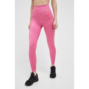 Tajice za trčanje adidas Performance DailyRun boja: ružičasta, s uzorkom