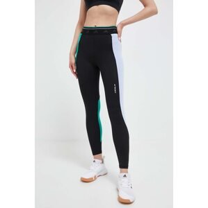 Tajice za trening adidas Performance Techfit Colorblock boja: crna, s uzorkom