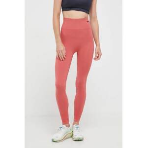 Tajice za trening Hummel Tif hmlTIF SEAMLESS HIGH WAIST TIGHTS boja: crvena, bez uzorka, 210492