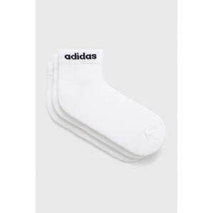 Čarape adidas 3-pack Essentials boja: bijela HT3457