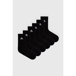 Čarape adidas 6-pack C SPW CRW 6P boja: crna IC1316