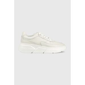 Kožne tenisice Tommy Hilfiger FW0FW06855 CHUNKY LEATHER SNEAKER boja: siva