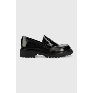 Kožne mokasinke Vagabond Shoemakers KENOVA za žene, boja: crna, ravna potpetica, 5241.360.20