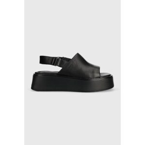 Kožne sandale Vagabond Shoemakers COURTNEY za žene, boja: crna, s platformom, 5534.001.92