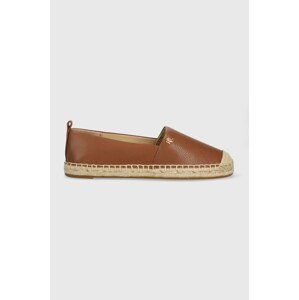 Kožne espadrile Lauren Ralph Lauren Cameryn IV boja: smeđa, 802905304002